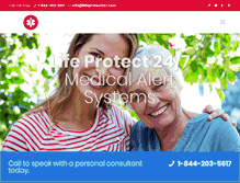 Tablet Screenshot of lifeprotect247.com